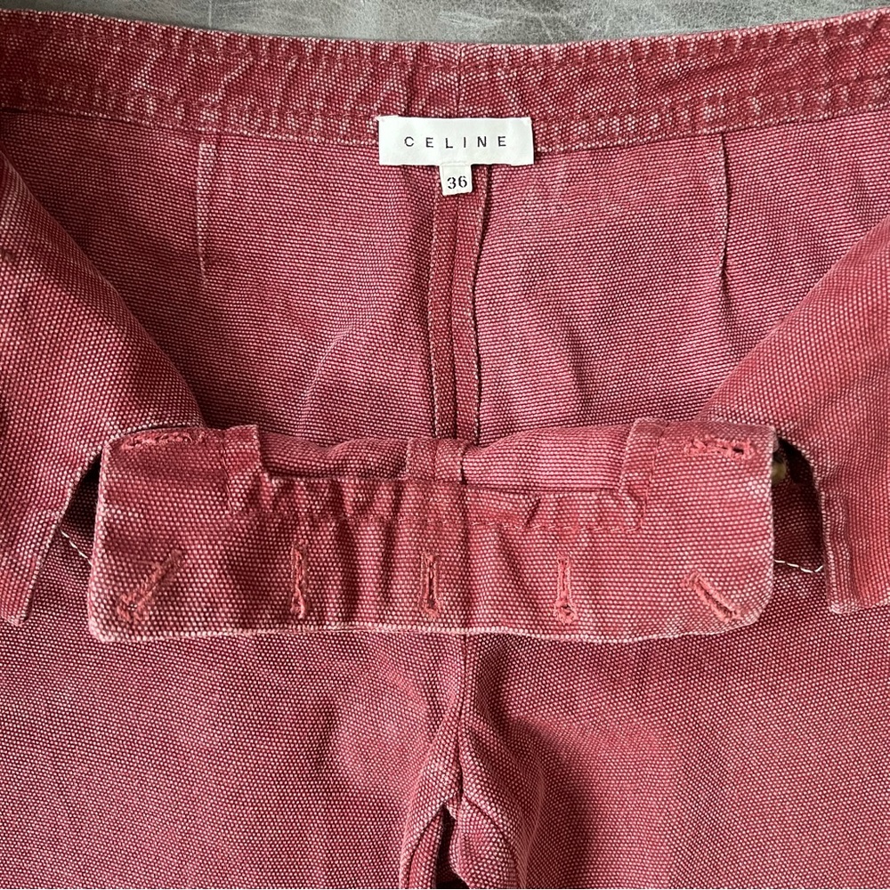 CELINE PARIS Distressed Wide Leg Sailor Jeans - Picture 9 of 12